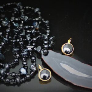 Black agate set