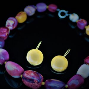 Chunky duo agate set