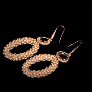 Boma beaded camel earrings