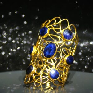 Artistic Lapis Cuff