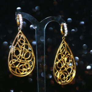 Swirl Zirconia Earrings