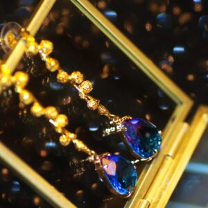 Bubble Teardrop Earrings (Iridescent)