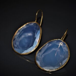 Sliced Opalite earrings  ( XL )