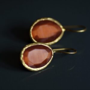 Sliced Orange Glass earrings (Small)