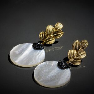 Pecan-Leaf Earrings (Gold)