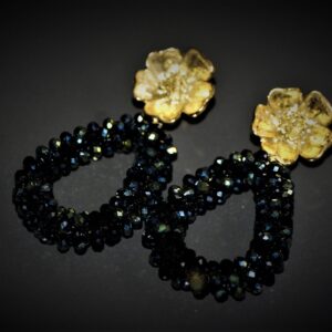 Boma beaded black earrings