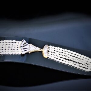 Pearl zirconia bracelet