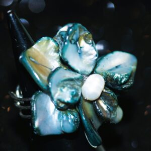 Baroque Pearl Ring (Grey)