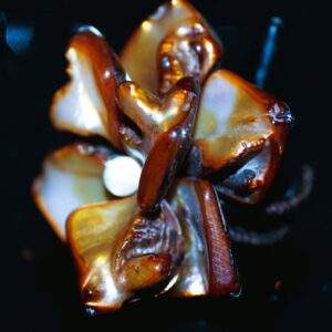 Baroque Pearl Ring (Golden-Brown)