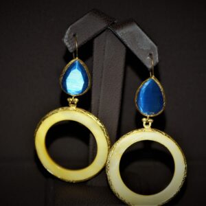 Wilma Earring ( Blue/Yellow)