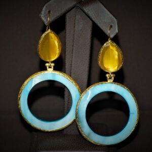 Wilma Earring ( Yellow/Blue)