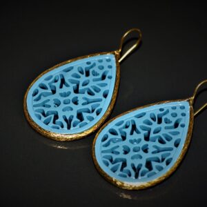 Istanbul Resin Earrings (Turquoise)
