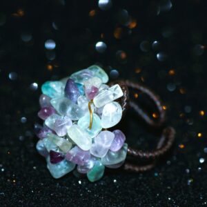 Cluster Fluorite Ring