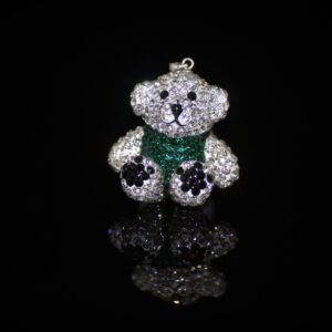 Crystal Teddy Bear Pendant