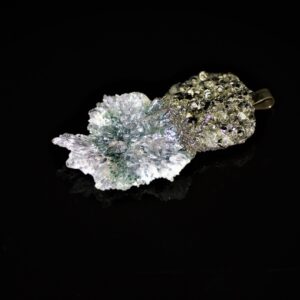 Pyrite and quartz pendant