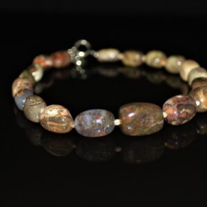 Chunky lace agate necklace