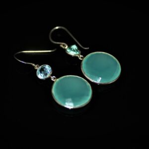 Topaz calcite earrings