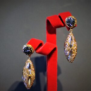 Champagne Swarovski Earrings (Galaxy)