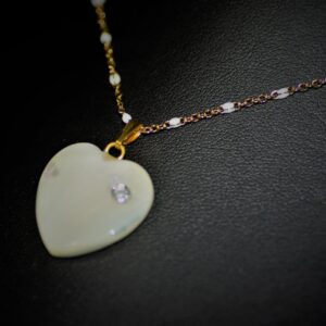Mother-Of-Pearl heart necklace