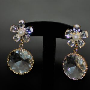 Mariska zirconia pearl earrings