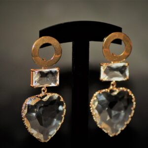 Mariska steel zirconia earrings