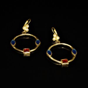 Gripoix glass earring