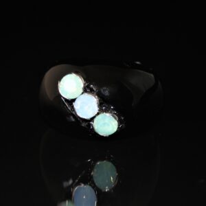 Lucite black ring