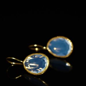 Sliced Opalite Earrings ( Small )