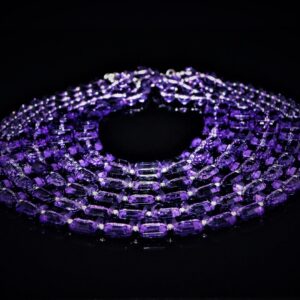 Purple lucite necklace