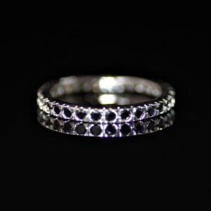 Single mini black ring