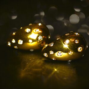 Tribal Teardrop Earring ( Gold Steel 1)